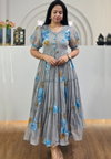 Kalwal Mix Cotton Long Western Wear Gown Dress Exporters In India